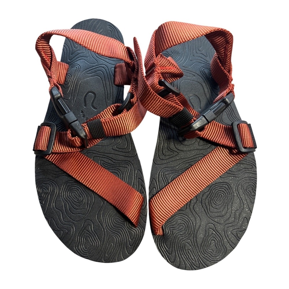 Unshoes Mens 7.5 Pah Tempe 2.0 Barefoot Sandals Rust Minimalist Hiking Gorpcore‎